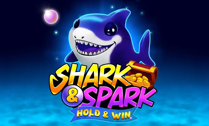 Shark Spark Hold and Win pokie key art